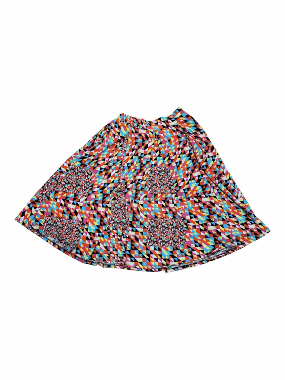 LulaRoe XS Multicolor Geometric Circle Skater Skirt Stretch